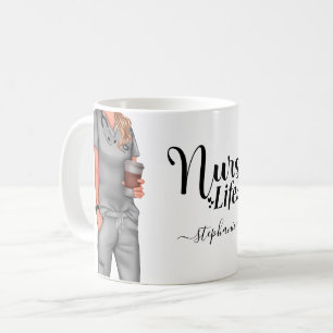 Nurse Life Personalised Coffee Mug