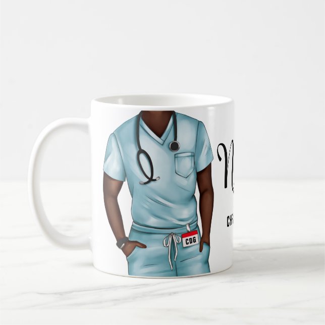 Nurse Life Personalised Coffee Mug (Left)