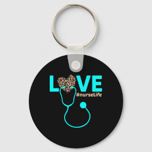 Nurse Life Rn Lpn Cna Healthcare Leopard Nurse Wee Key Ring