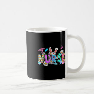 Nurse Life Stethoscope Nursing Cute Easter Bunny E Coffee Mug