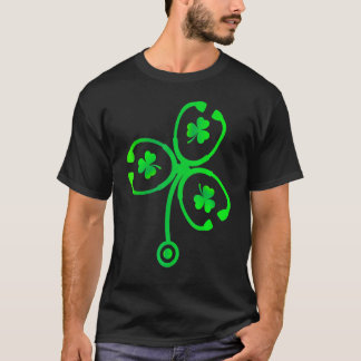 Nurse Life Stethoscope Nursing Happy St Patricks D T-Shirt