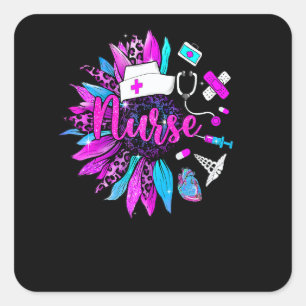 Nurse Life Sunflower Nurse Symbol Nurses Week 1 Square Sticker