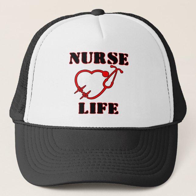 NURSE LIFE TRUCKER HAT (Front)