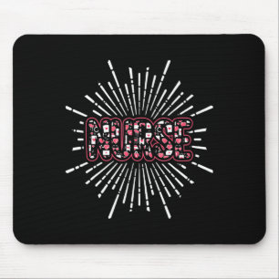 Nurse Life Valentines Day Stethoscope Er Icu Nicu  Mouse Pad