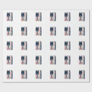 Nurse Live Love Heal Patriotic Vintage Vector Desi Wrapping Paper