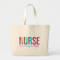 "Nurse - Love, Inspire, Heal" in Rainbow Colour