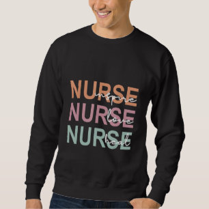 Nurse Love Inspire Heal Medicine Nursing Retro Hea Sweatshirt