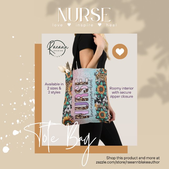 Nurse Love Inspire Heal Tote (Creator Uploaded)