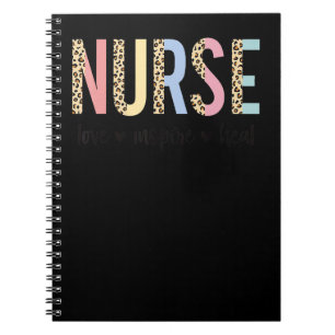 Nurse Love Inspire Leopard Pride Nicu Nurse Notebook