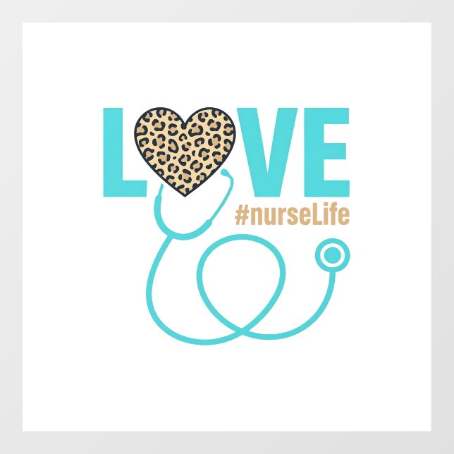 Nurse Love Leopard Stethoscope Vector Design_1 (Sheet)