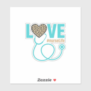 Nurse Love Leopard Stethoscope Vector Design_1