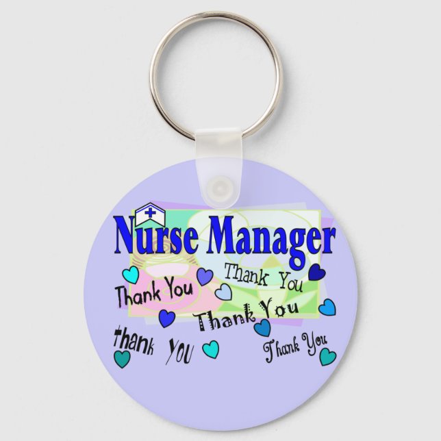 Nurse Manager THANK YOU Key Ring (Front)