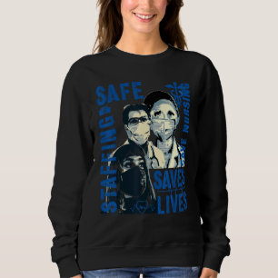 Nurse March 2022 Nurse Support Safe Staffing Save Sweatshirt