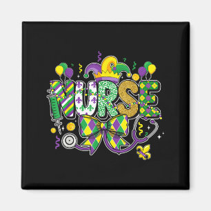 Nurse mardi gras stethoscope new orleans Nurse mar Magnet