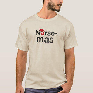 Nurse-mas - Front & Back Christmas T-Shirt Gift fo