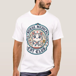 Nurse Medical Cat Funny Cat Lover Design - Nurse M T-Shirt