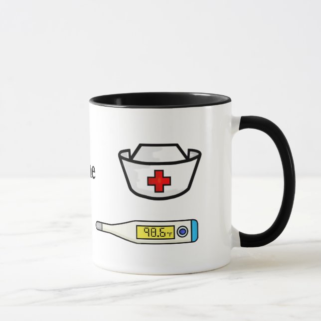 Nurse Medical Graphics Mug  Personalise Name (Right)