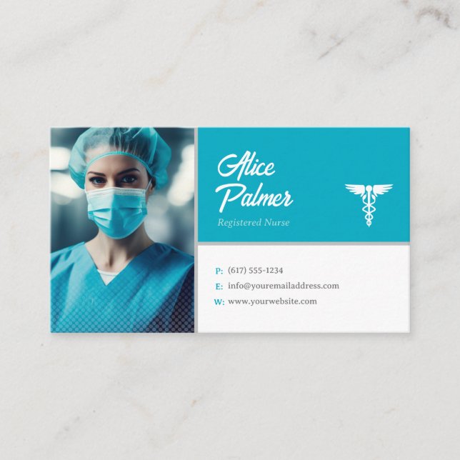 Nurse | Medical Professional Business Card (Front)