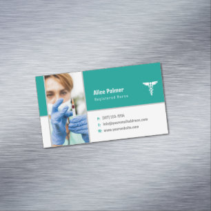 Nurse   Medical Professional Magnetic Business Card
