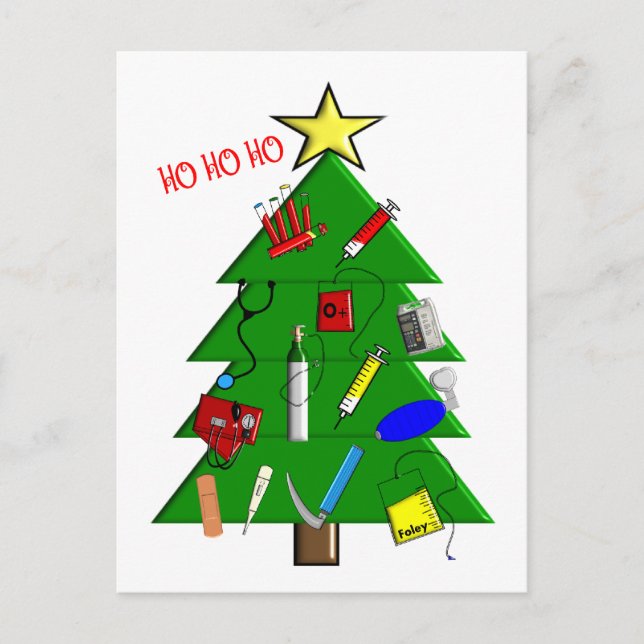Nurse/Medical Staff Christmas Cards and Gifts (Front)
