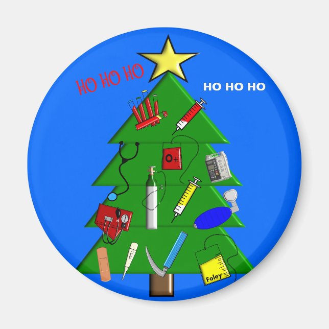 Nurse/Medical Staff Christmas Cards and Gifts Magnet (Front)