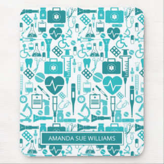 Nurse / Medical Student - Add Your Name /Monogram  Mouse Pad