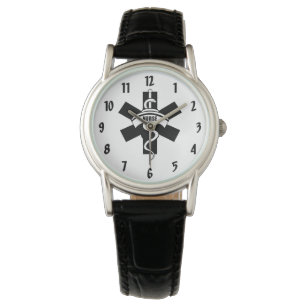 Nurse Medical Symbol Clock Watch