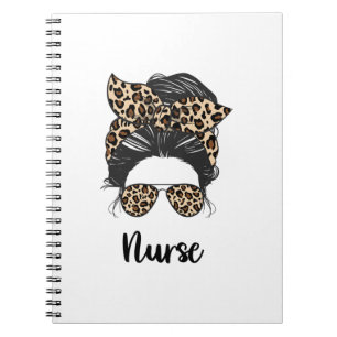 Nurse Messy Bun life Nurse MOM LIFE Nurse mum and  Notebook