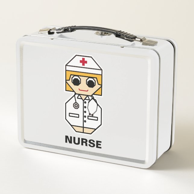 Nurse Metal Lunch Box (Back)