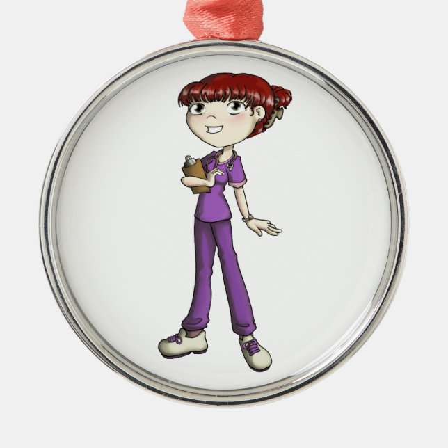Nurse Metal Tree Decoration (Front)
