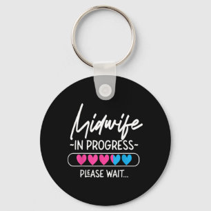 Nurse Midwife Birth Worker Student Midwife In Key Ring