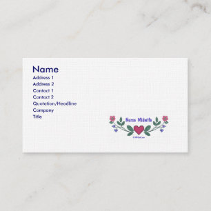 Nurse Midwife Business Card