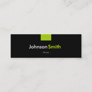 Nurse - Mint Green Compact Mini Business Card