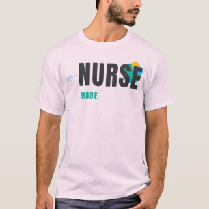 NURSE MODE Modern Nurse Graphic Design T-Shirt