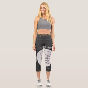 Nurse Mode Thank You Heart Stethoscope Design Capri Leggings