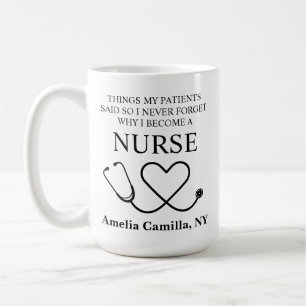 Nurse Mug, Personalised Nurse Appreciation Gift, Coffee Mug