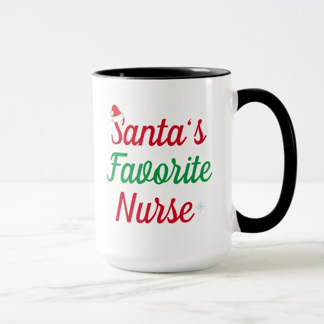 Nurse Mum Appreciation Christmas Present Festive Mug (Right)