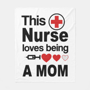 Nurse Mum Fleece Blanket