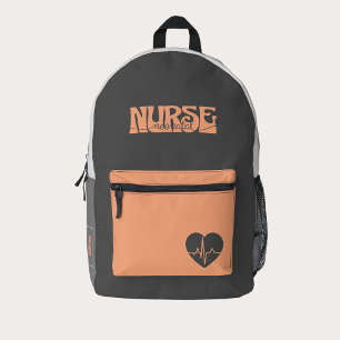 Nurse Neonatal NICU Custom Monogram Printed Backpack