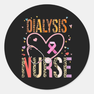 Nurse Nephrology Kidney Disease Nursing 2 Classic Round Sticker