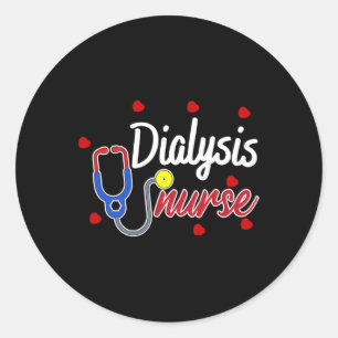Nurse Nephrology Kidney Disease Nursing  Classic Round Sticker