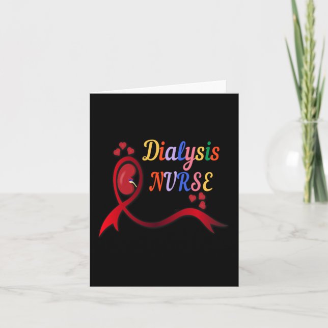 Nurse Nephrology Nurse Dialysis Technician  Card (Front)