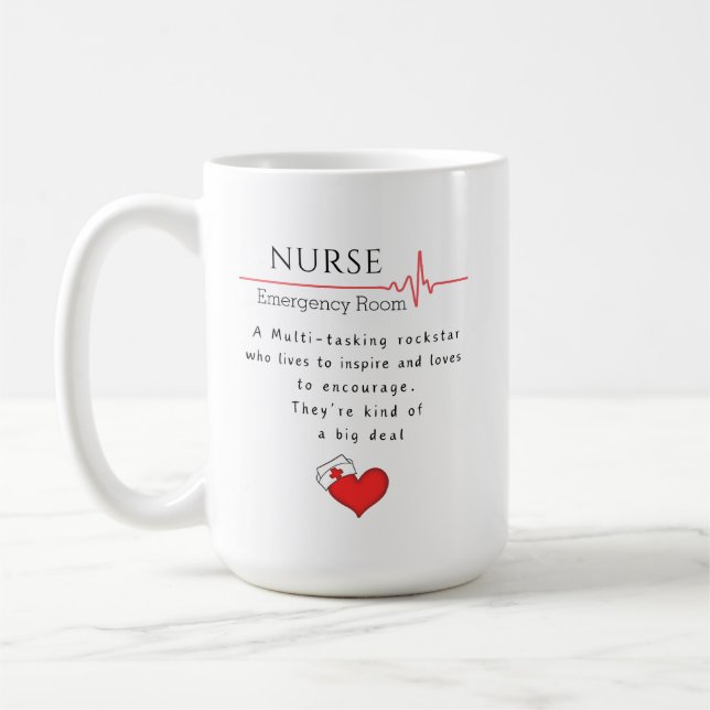 Nurse New Job Celebration Coffee Mug (Left)
