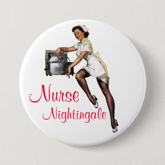 Nurse Nightingale Pin-Up 7.5 Cm Round Badge