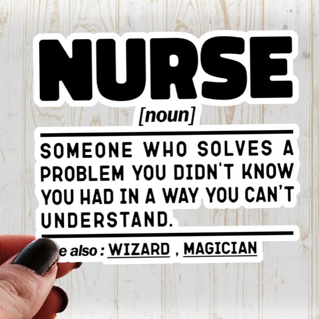 Nurse Noun Definition Professional Employee Cute (Creator Uploaded)