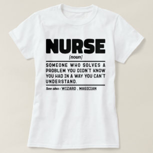 Nurse Noun Definition Professional Employee Cute T-Shirt