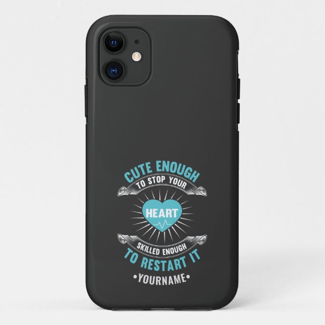 Nurse Nursing Funny Nurse Case-Mate iPhone Case (Back)