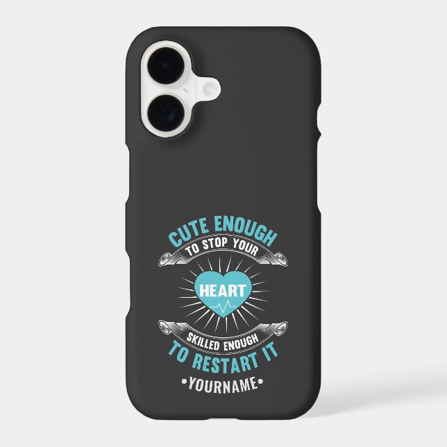 Nurse Nursing Funny Nurse iPhone Case (Back)