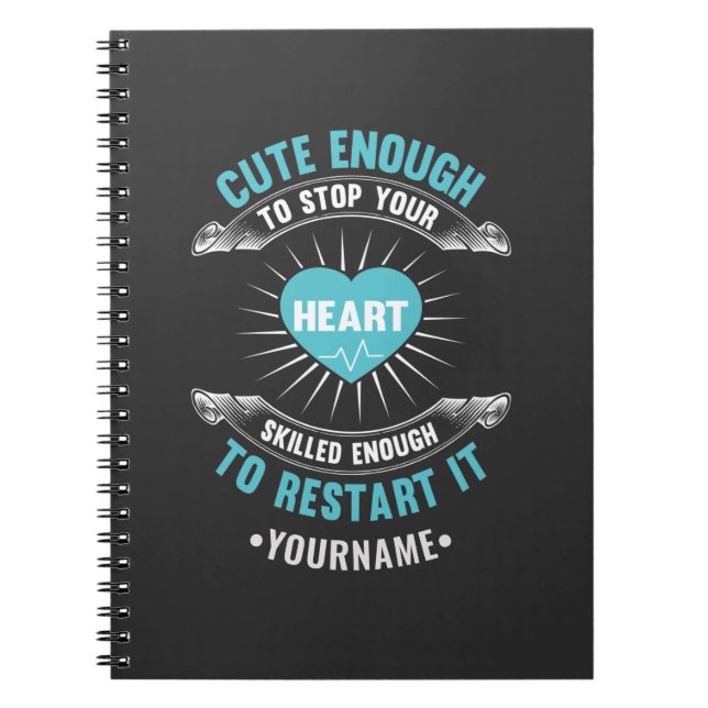Nurse Nursing Funny Nurse Notebook (Front)