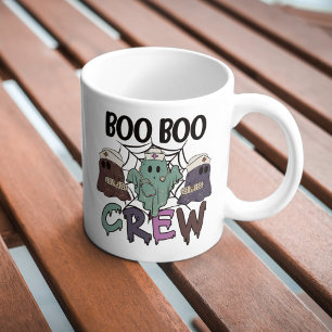 Nurse Nursing Halloween Boo Boo Crew Ghost Coffee Mug